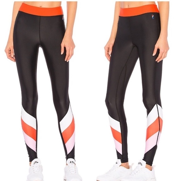 P.E Nation Revolve First Gen High Rise Leggings in Multi Red - Picture 1 of 9
